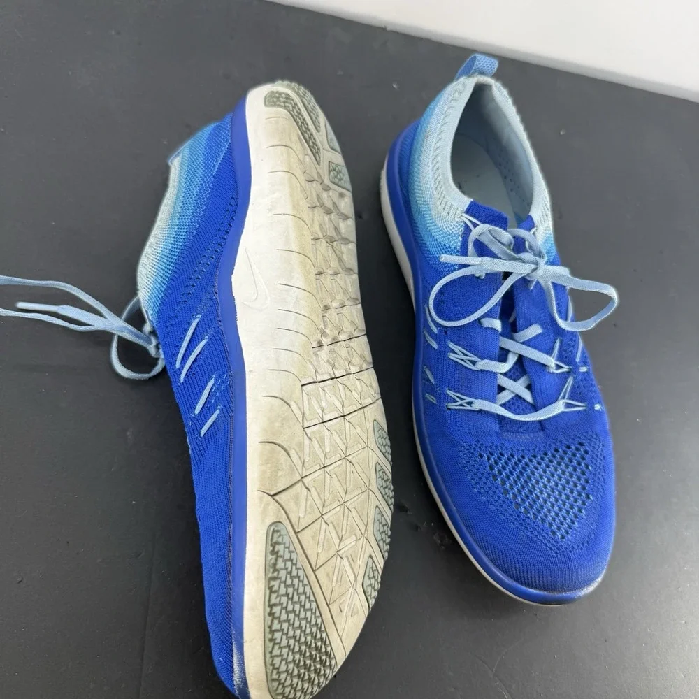 Nike Free TR Focus Flyknit Women's 11 Blue Running Training Shoes 844817-401 - Picture 9 of 14